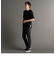 サイドジップ 半袖ニットTシャツ