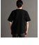 サイドジップ 半袖ニットTシャツ