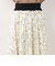 【WALDO】ウエストリブハナガラプリントスカート