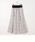 ウエストリブ ジャガードスカート／シアーペイズリー