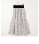 ウエストリブ ジャガードスカート／シアーペイズリー