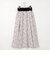 ウエストリブ ジャガードスカート／シアーペイズリー
