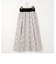 ウエストリブ ジャガードスカート／シアーペイズリー