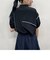 配色パイピング アシンメトリーブラウス