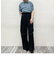配色パイピング アシンメトリーブラウス