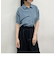 配色パイピング アシンメトリーブラウス