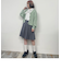 ライン配色スカシアミカーディガン