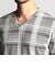 【24年モデルEC限定再販売】ブリスターチェックＶネック半袖プルオーバー
