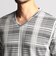 【24年モデルEC限定再販売】ブリスターチェックＶネック半袖プルオーバー