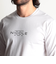 激シルケットロゴプリント長袖Tシャツ