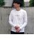 激シルケットロゴプリント長袖Tシャツ