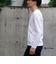 激シルケットロゴプリント長袖Tシャツ