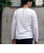 激シルケットロゴプリント長袖Tシャツ
