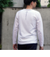 激シルケットロゴプリント長袖Tシャツ