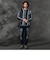 【ＷＥＢ限定】ランダムストライプ３Dニットプルオーバー