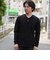 ゼブラ風ブリスタ-ジャカードＶネックプルオーバー