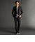DELEGANT メランジプリントジャージ セットアップパンツ