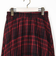 チェックプリーツロングスカート
