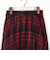 チェックプリーツロングスカート