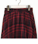 チェックプリーツロングスカート