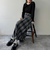 チェックプリーツロングスカート