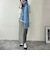 ネックレス付きバイカラースクエアハイネックニット