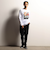 【RIELABO】グラフィックプリントクルーネック長袖Ｔシャツ