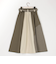 バイカラーフレアスカート