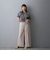 アシンメトリープリーツパンツ