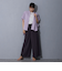 アシンメトリープリーツパンツ