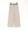 ベルト付きプリーツパンツ