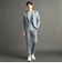 DELEGANT メランジプリントジャージ セットアップパンツ