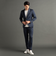DELEGANT メランジプリントジャージ セットアップパンツ