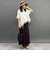 ランダムリブワイドパンツ