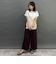 ランダムリブワイドパンツ