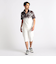 【NICOLE SPORTS】エンボスクラック柄ハーフパンツ