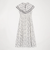 花柄パイピングワンピース