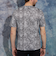パイソン柄プリントVネック半袖Ｔシャツ