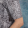 パイソン柄プリントVネック半袖Ｔシャツ