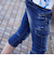 クロップドデニムカーゴパンツ