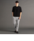 グラフィックジャカード クルーネックTシャツ