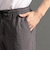 ワッシャーツイル ワイドトラックパンツ