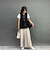 ペプラムニットベスト
