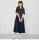 衿刺繍ワンピース