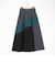 切り替え配色スカート