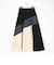 切り替え配色スカート
