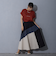 切り替え配色スカート