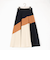 切り替え配色スカート