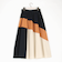 切り替え配色スカート