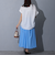 裾タックブラウス